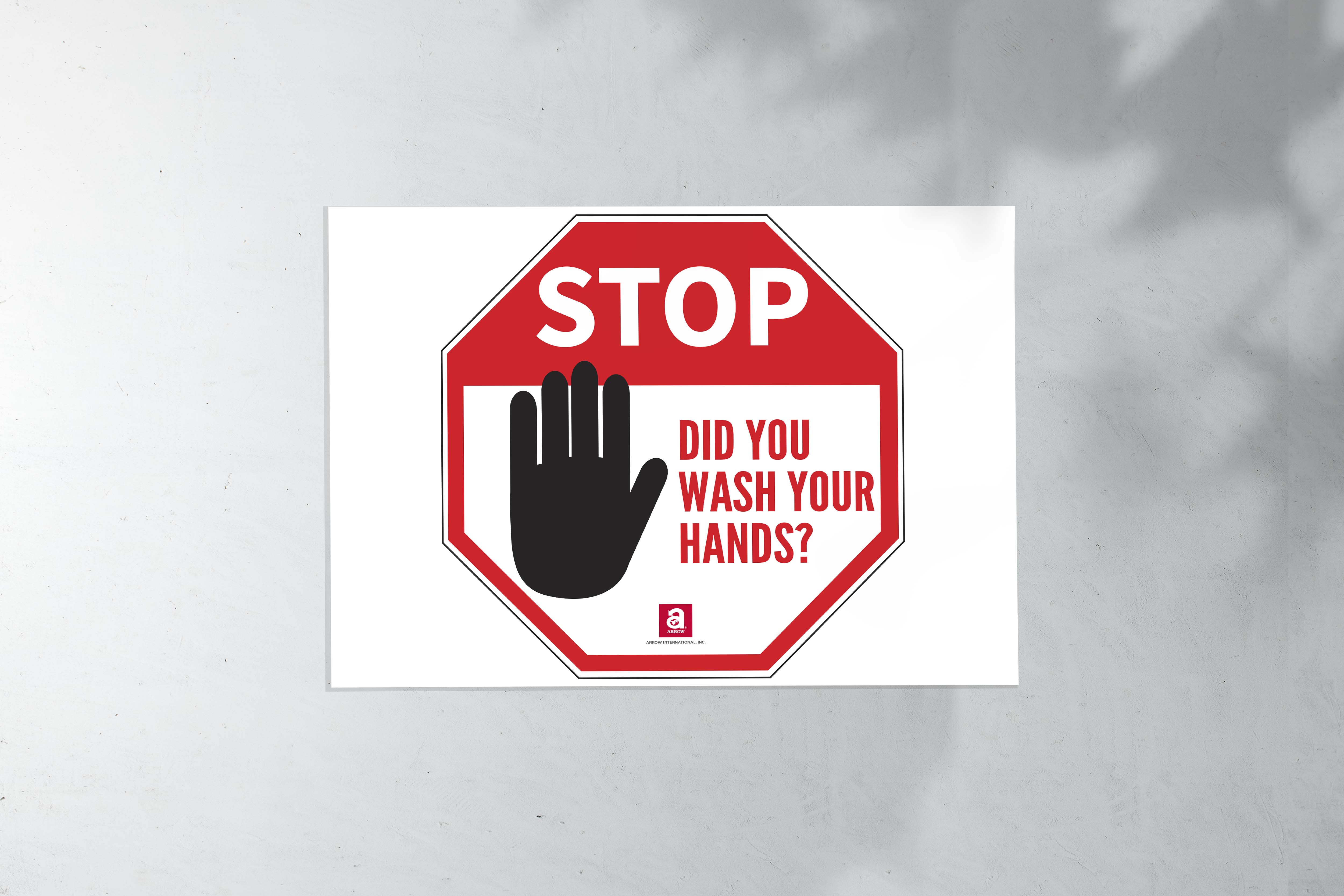 STOP! Wash Your Hands Sign (17